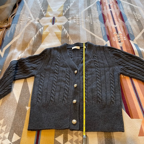 Sandro Wool cardigan with pearl buttons - Picture 6 of 14